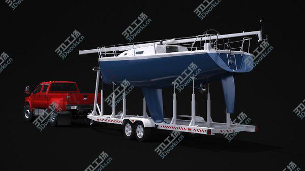 images/goods_img/20210312/3D 2019 Ford F-650 and Generic Sailboat Trailer/5.jpg